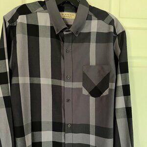BURBERRY MEN'S PLAID SPORTSHIRT
